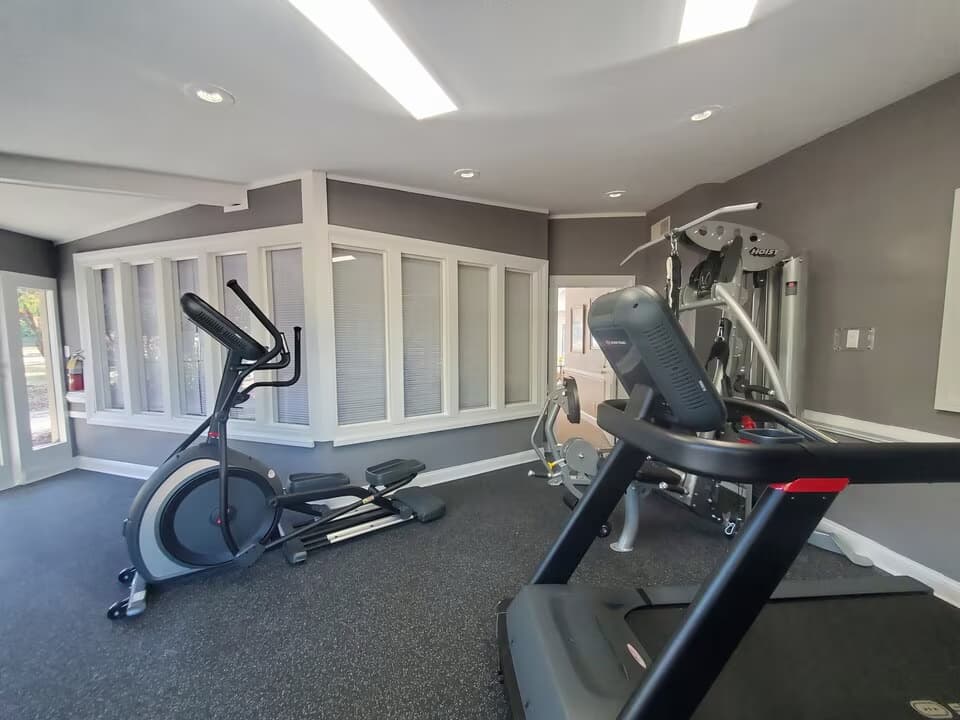 Fitness center with cardio equipment